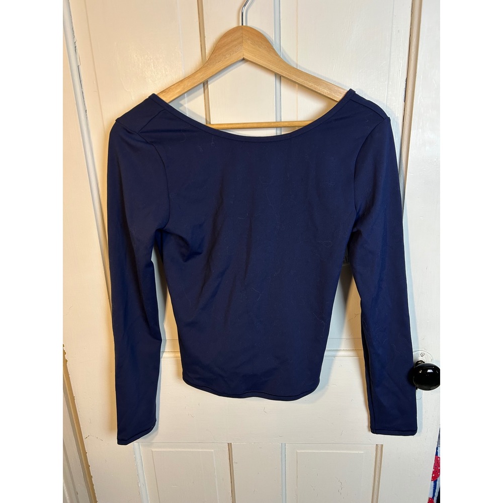 GapFit Womens Navy Blue Long Sleeve Lightweight Top 853909-03-1 Size M